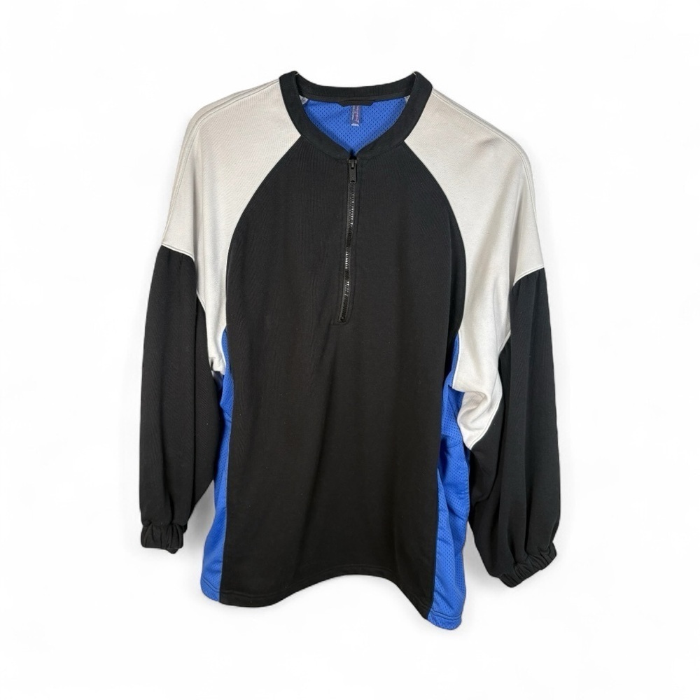 FP Movement by Free People Black and Blue Mens Zip‎ Up Sweater Large